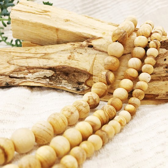 聖なる香木・パロサント ビーズ8mm半連