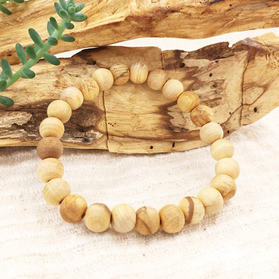 聖なる香木・パロサント ブレスレット(8mm玉/内径18cm)