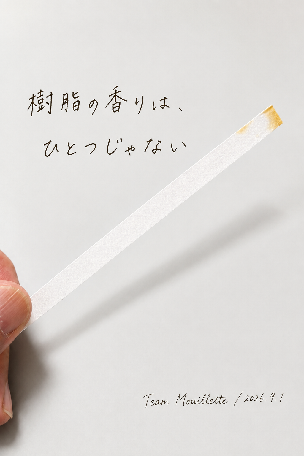 9月のチームムエット｜樹脂の香りは、ひとつじゃない