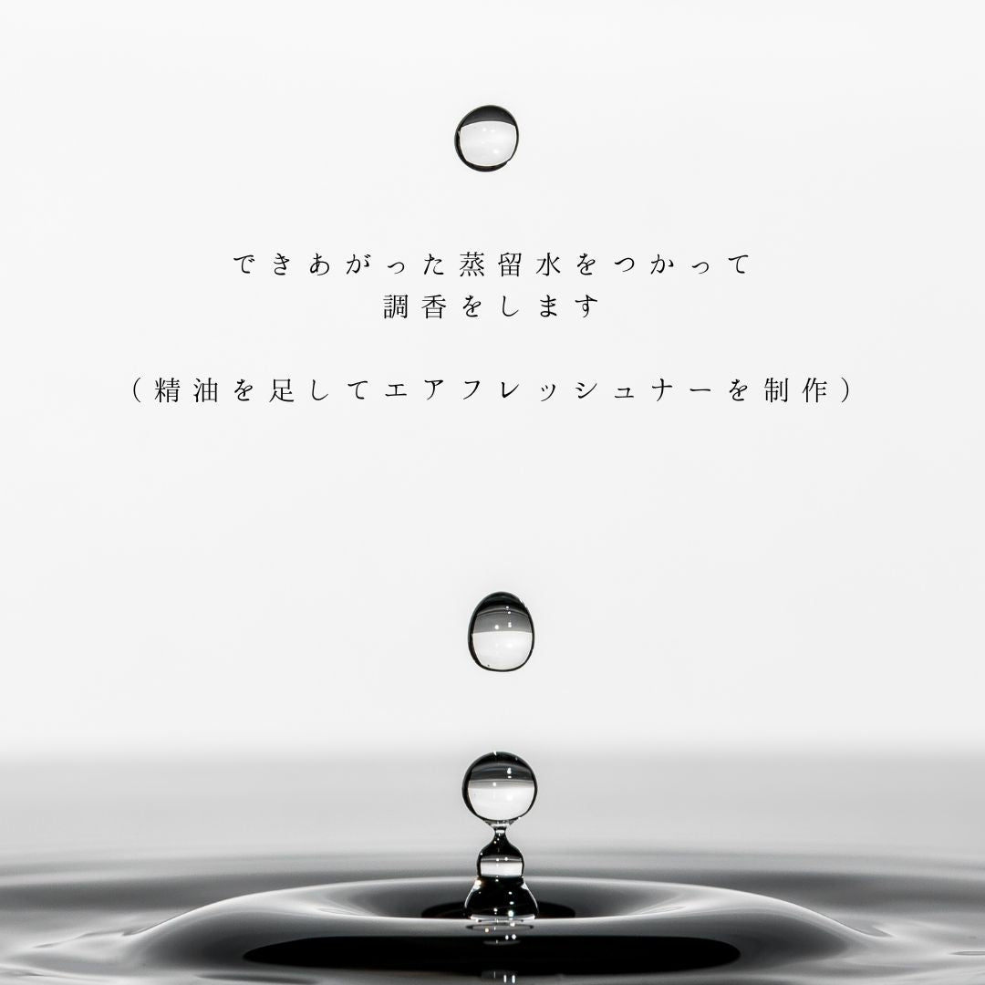 蒸留物語～３種の植物からとる香りの抽出水をつかったワークショップ～