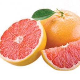 学名だけみるとふつうのグレープフルーツと同じ/カットすると果実がピンク色のグレープフルーツ（ルビータイプ）/ルビーは酸味が少なく甘い